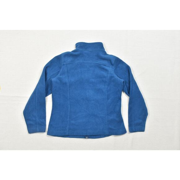 Eddie Bauer Blue Fleece Jacket Regular Size L EB201 Full Zip Womens - Picture 2 of 8